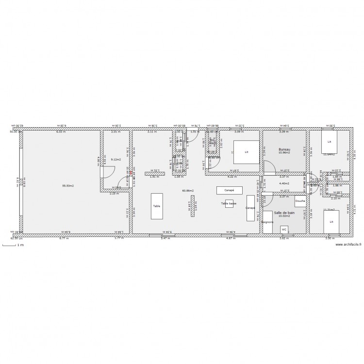 Maison Aubesebe. Plan de 0 pièce et 0 m2