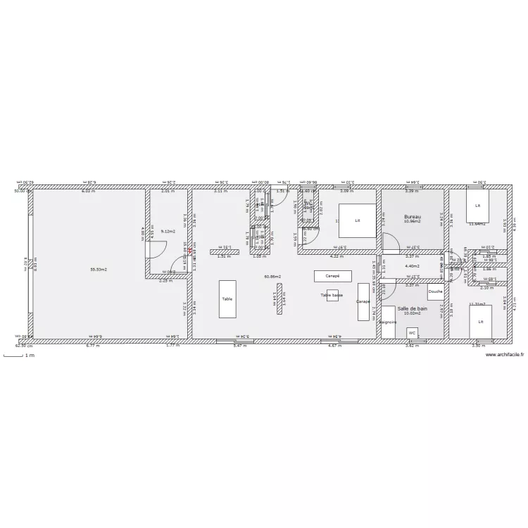 Maison Aubesebe. Plan de 