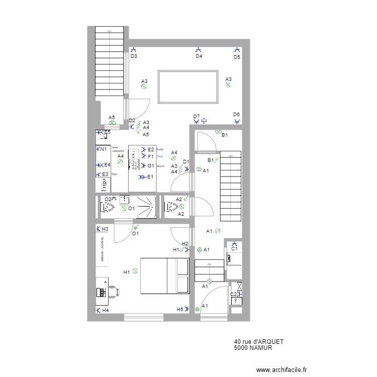 Arquet rez. Plan de 0 pièce et 0 m2