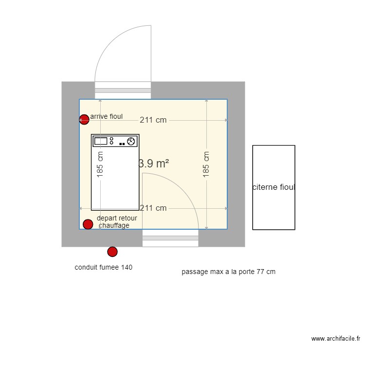 luneray. Plan de 0 pièce et 0 m2