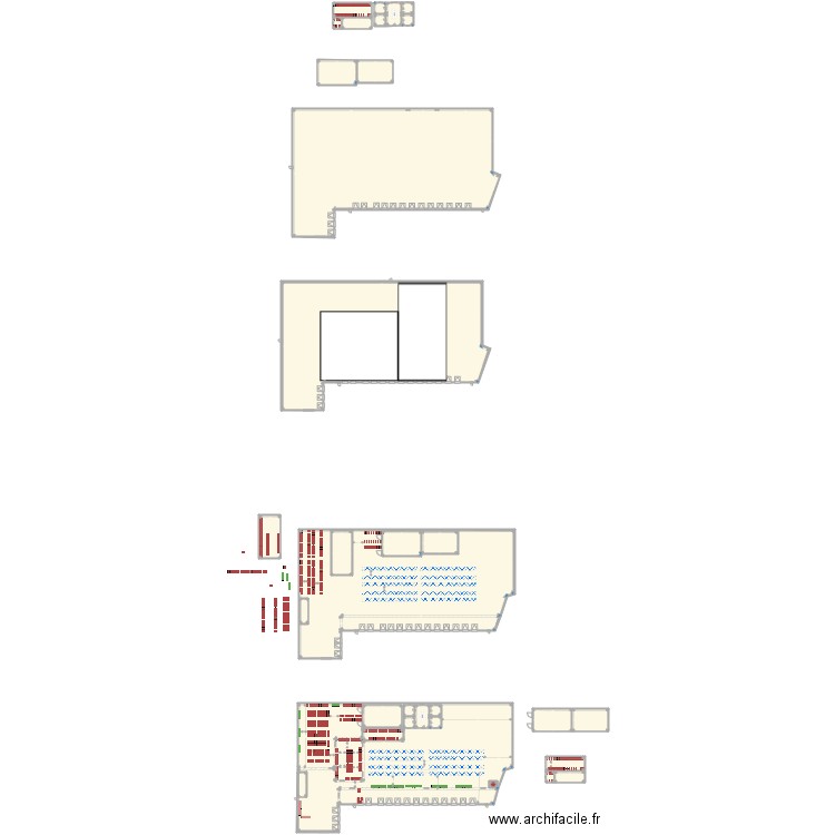 Frigo2. Plan de 36 pièces et -4358 m2