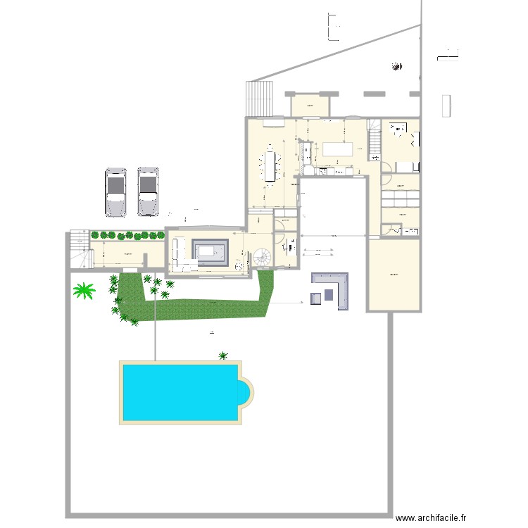 Le brusc esquisse entré terrasse. Plan de 0 pièce et 0 m2