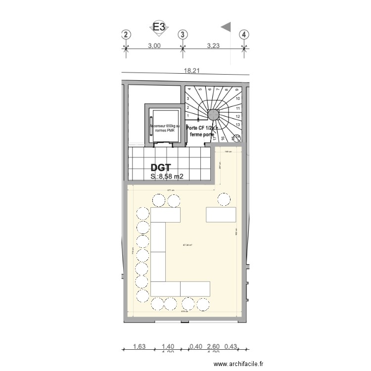 salle form SAND. Plan de 0 pièce et 0 m2