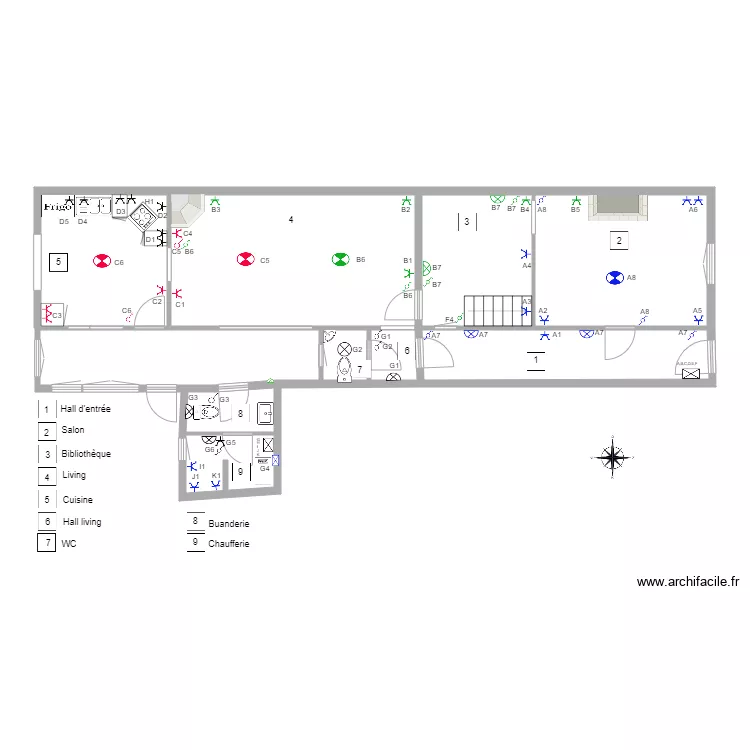 Rez Eclairage 271 juillet. Plan de 