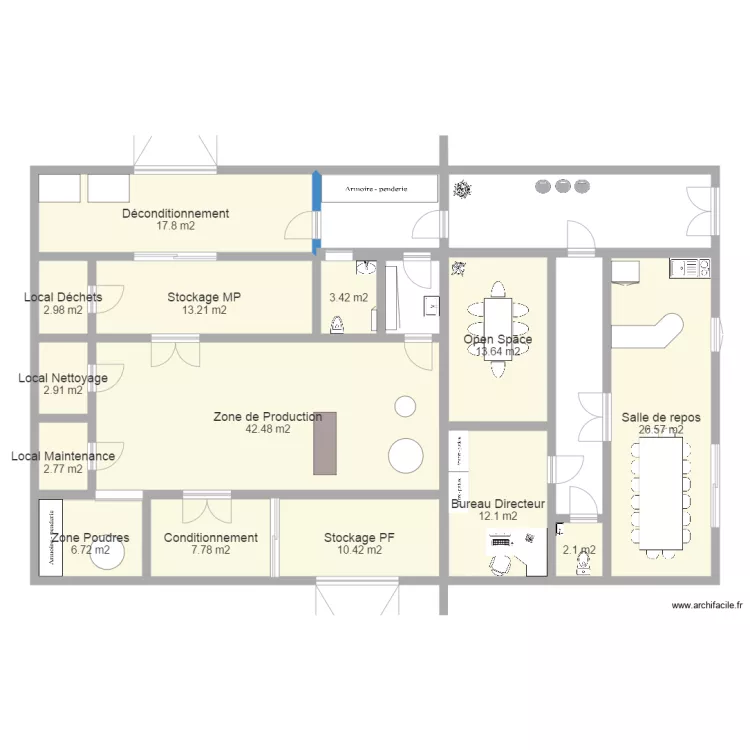 plan usine 1. Plan de 