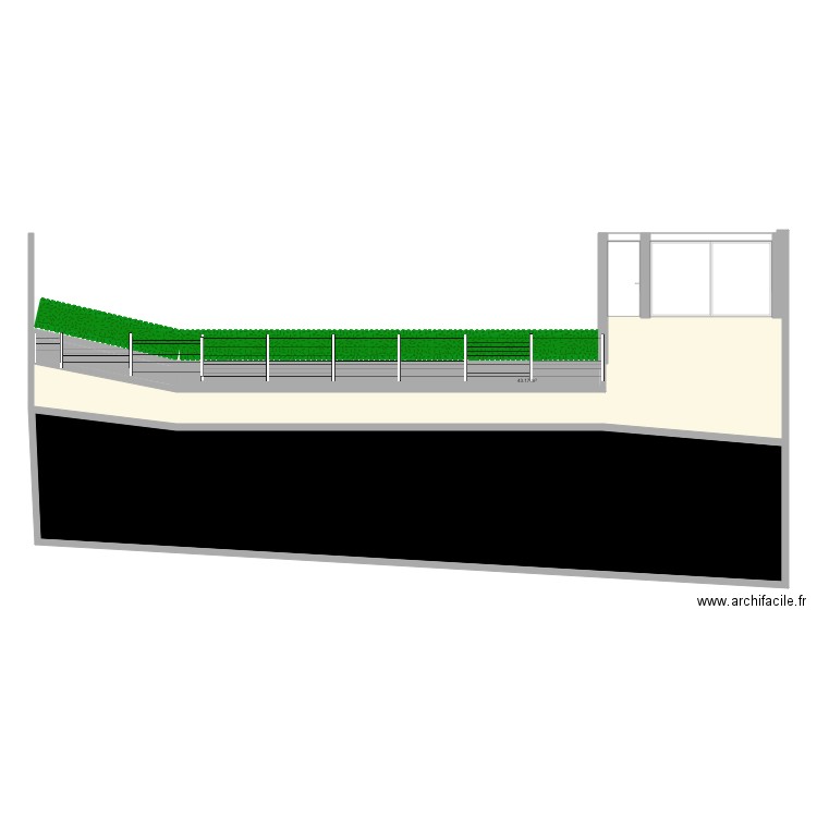 vue 3D. Plan de 0 pièce et 0 m2