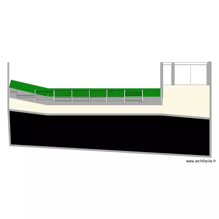 vue 3D. Plan de 