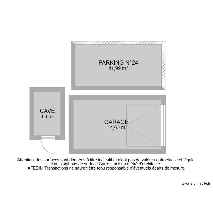 BI 10167 ANNEXES. Plan de 3 pièces et 31 m2