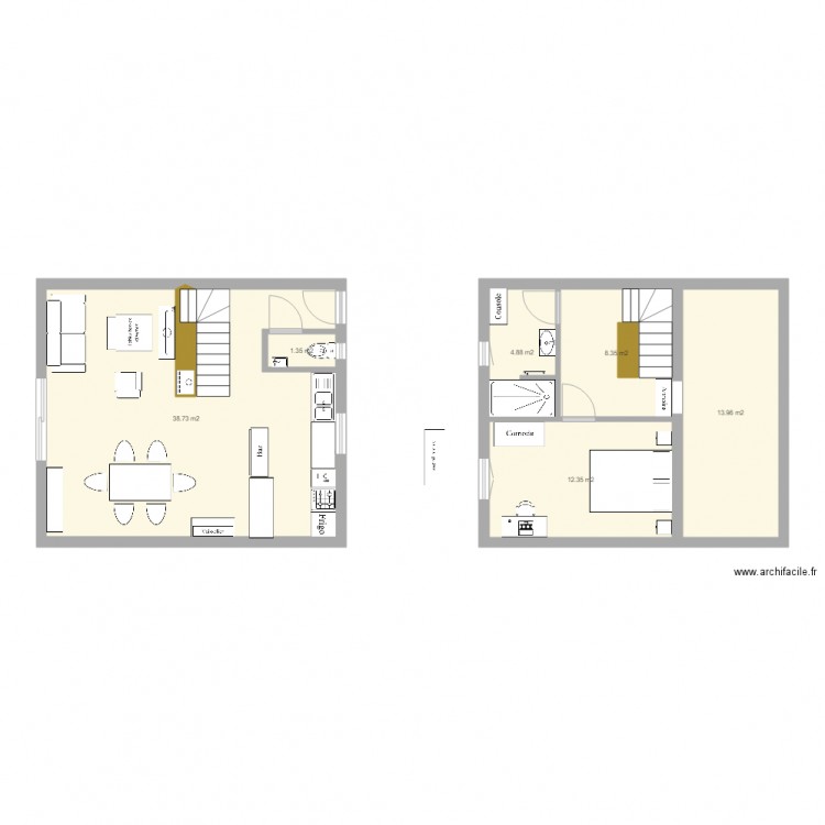 plan appart PG 3. Plan de 0 pièce et 0 m2