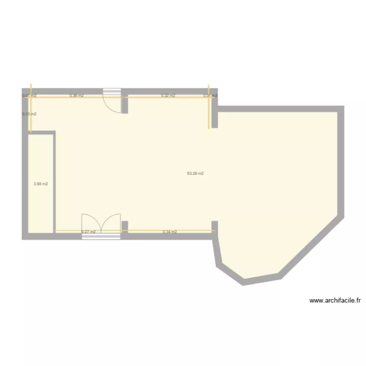 DEF am&eacute;nag&eacute; rdc droit . Plan de 