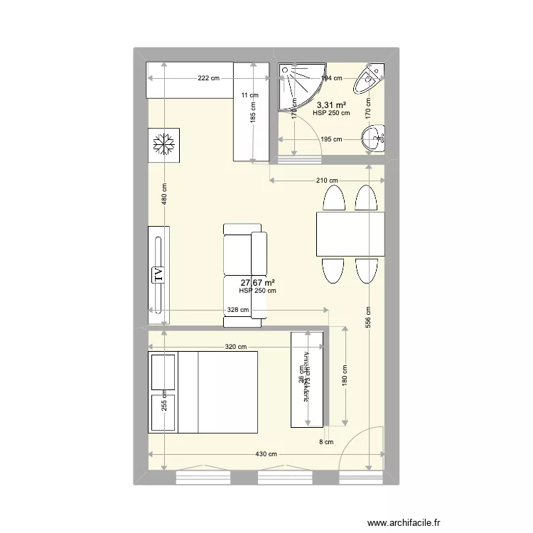 Appartement Palaiseau 3. Plan de Appartement Palaiseau 3. Plan de