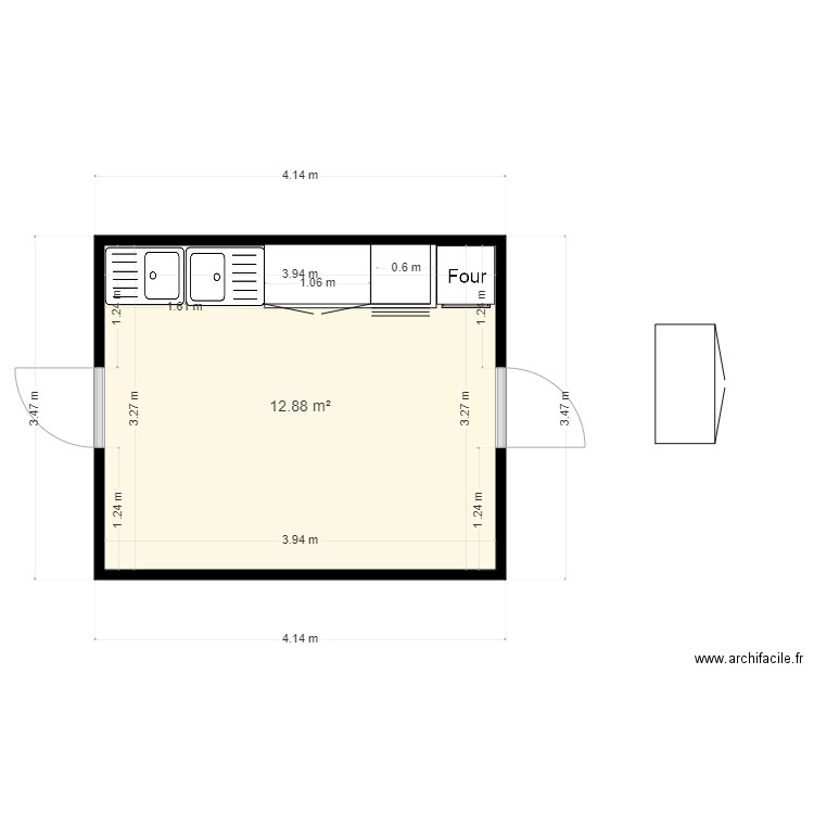 CUISINE MARIE V2. Plan de 0 pièce et 0 m2