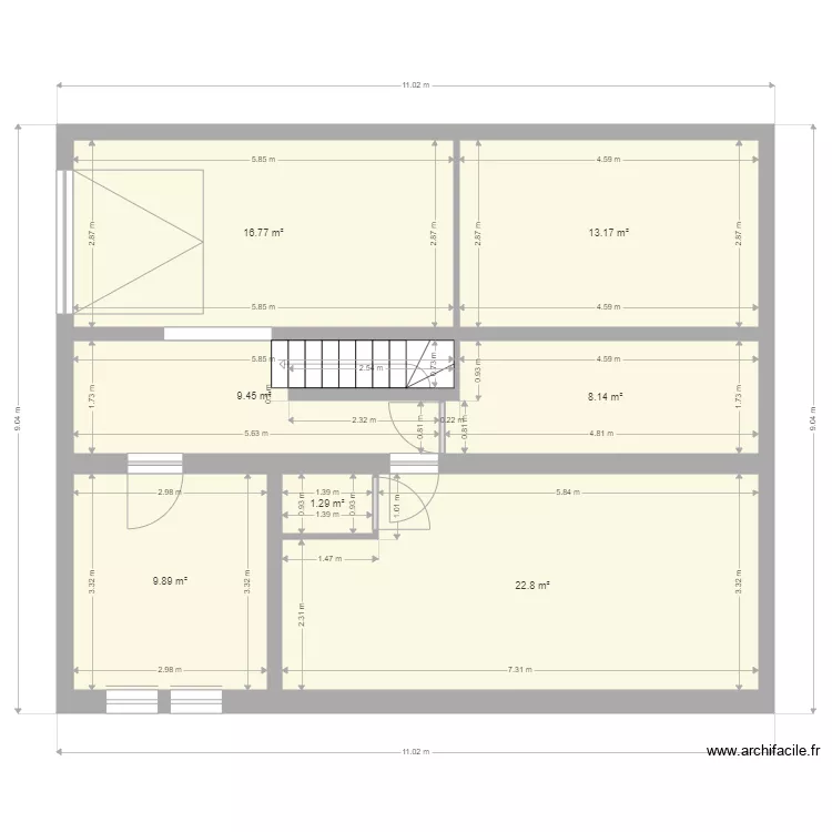 maison. Plan de 