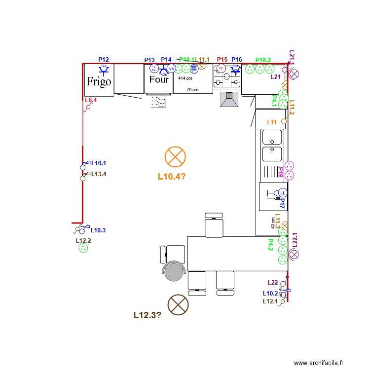 Cuisine 2024 elec . Plan de 0 pièce et 0 m2