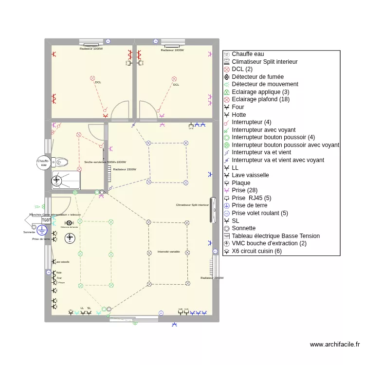 Boucabeille. Plan de 