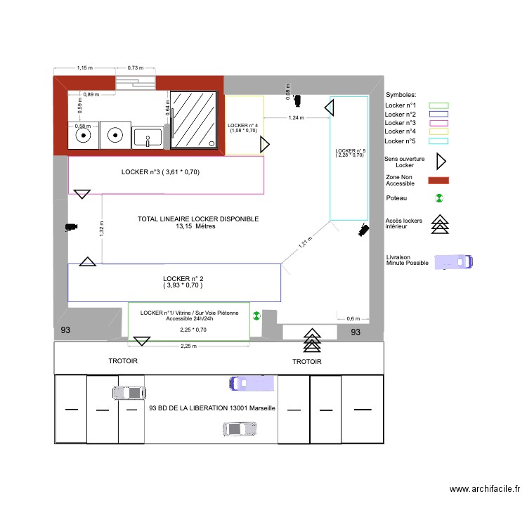 LOCAL93 LIBERATION AMÉNAGEMENT 1. Plan de 0 pièce et 0 m2