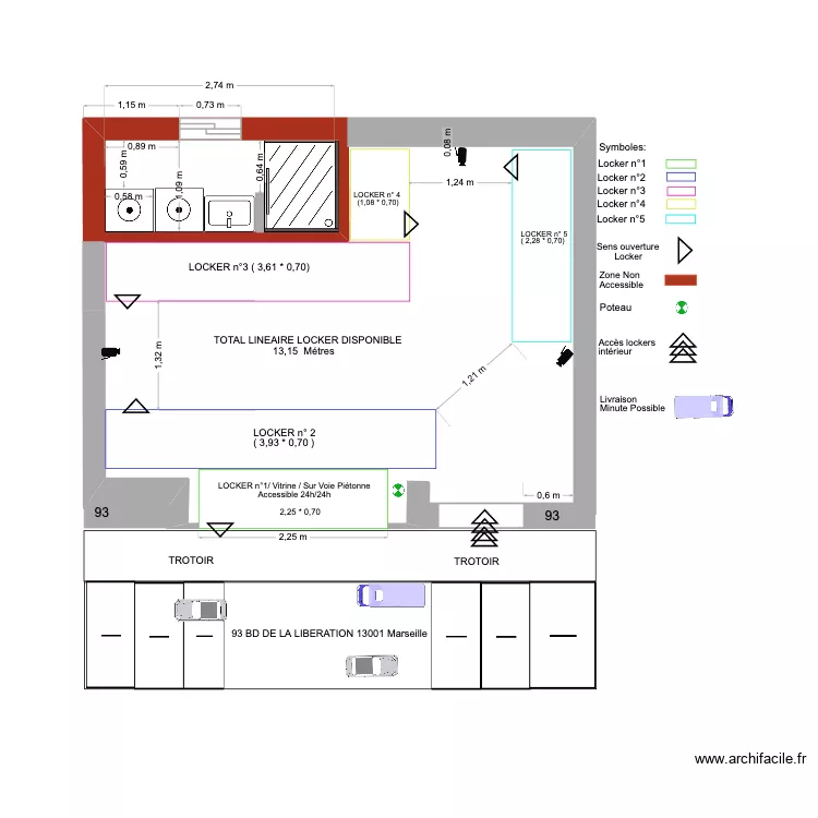 LOCAL93 LIBERATION AMÉNAGEMENT 1. Plan de LOCAL93 LIBERATION AMÉNAGEMENT 1. Plan de