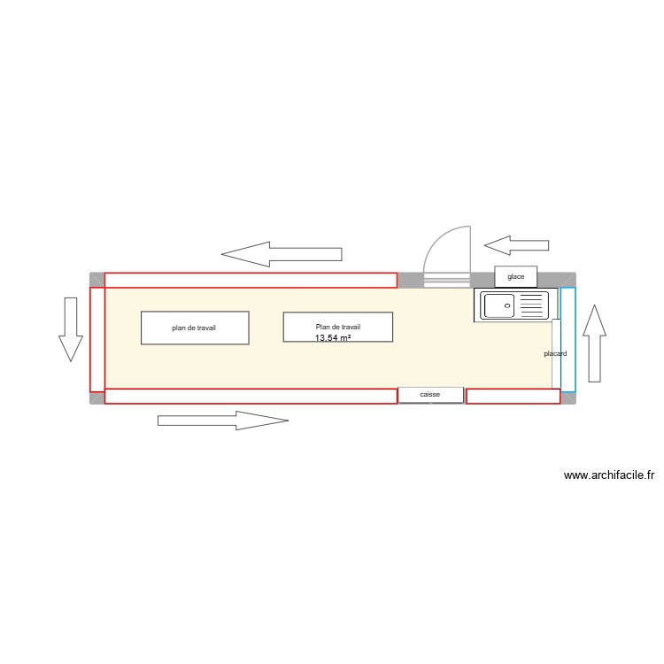 magasin. Plan de 0 pièce et 0 m2