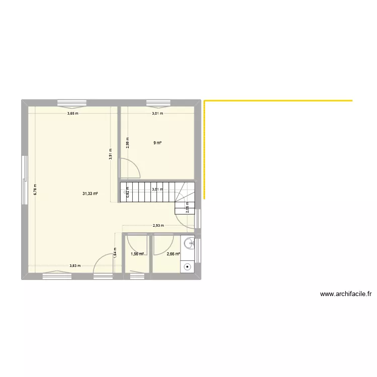 Heaven place sans garage. Plan de 4 et 45 m² Heaven place sans garage. Plan de 4 et 45 m²