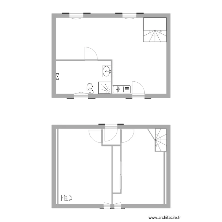 MARTIN Cl&eacute;ment et Marie. Plan de 