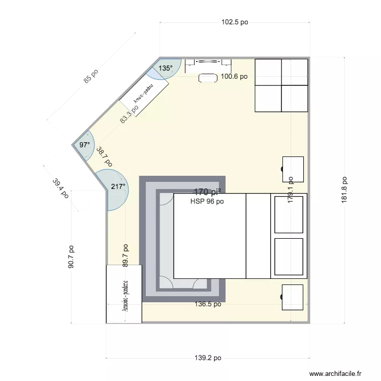 CHAMBRE CHLOÉ. Plan de CHAMBRE CHLOÉ. Plan de