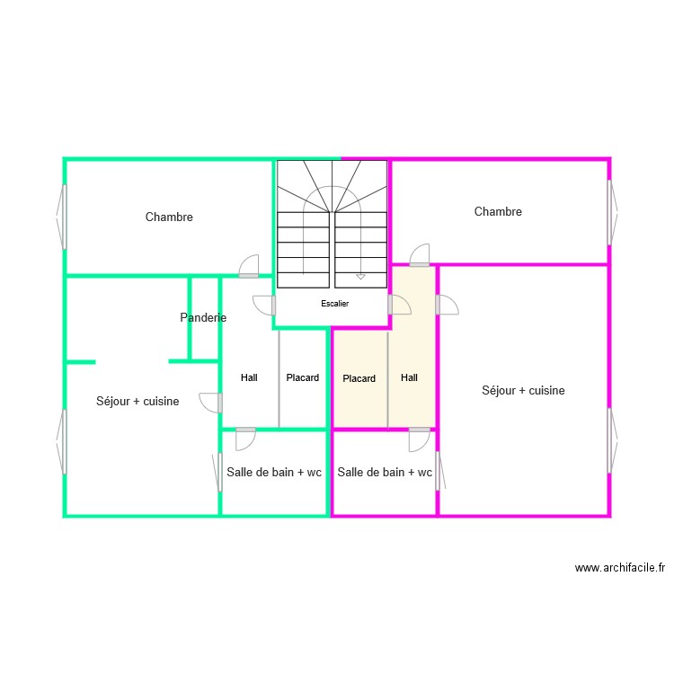 2 eme etage elian. Plan de 0 pièce et 0 m2