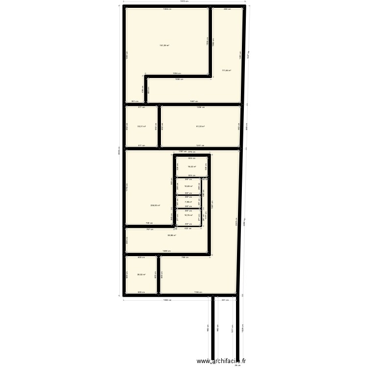 RP Sainte Careme v3. Plan de 11 pièces et 750 m2