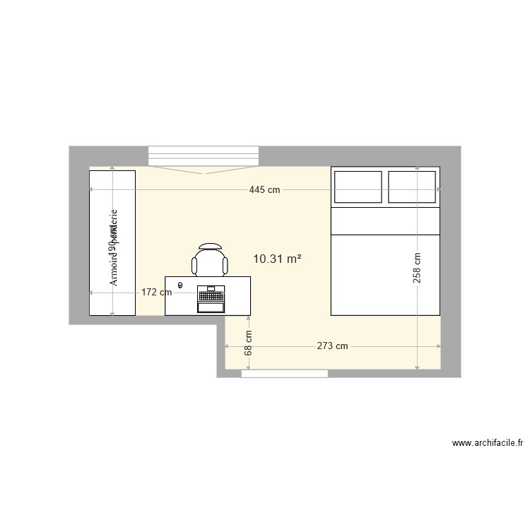 chambre 3. Plan de 0 pièce et 0 m2