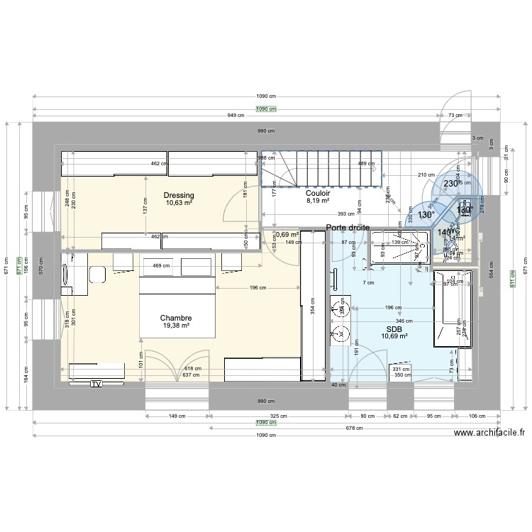 ANAIS BAT1 RDC V4 2022 11 20 v1. Plan de 6 pièces et 51 m2