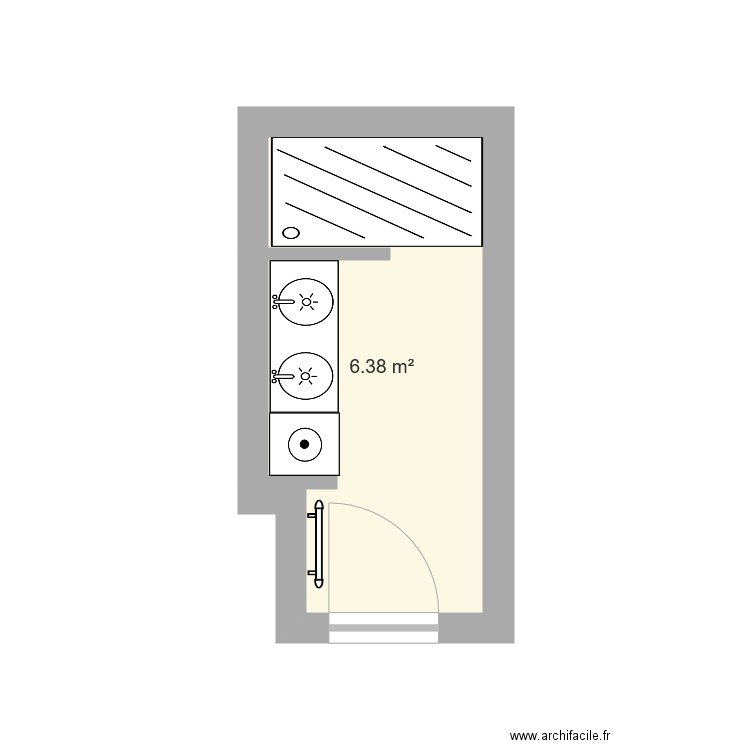 SDB PIGNAN B. Plan de 0 pièce et 0 m2