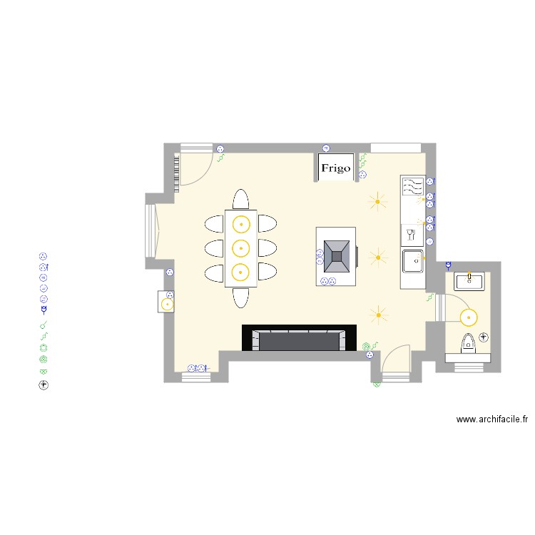 Manoir rdc CUISINE AMENAGEE. Plan de 0 pièce et 0 m2