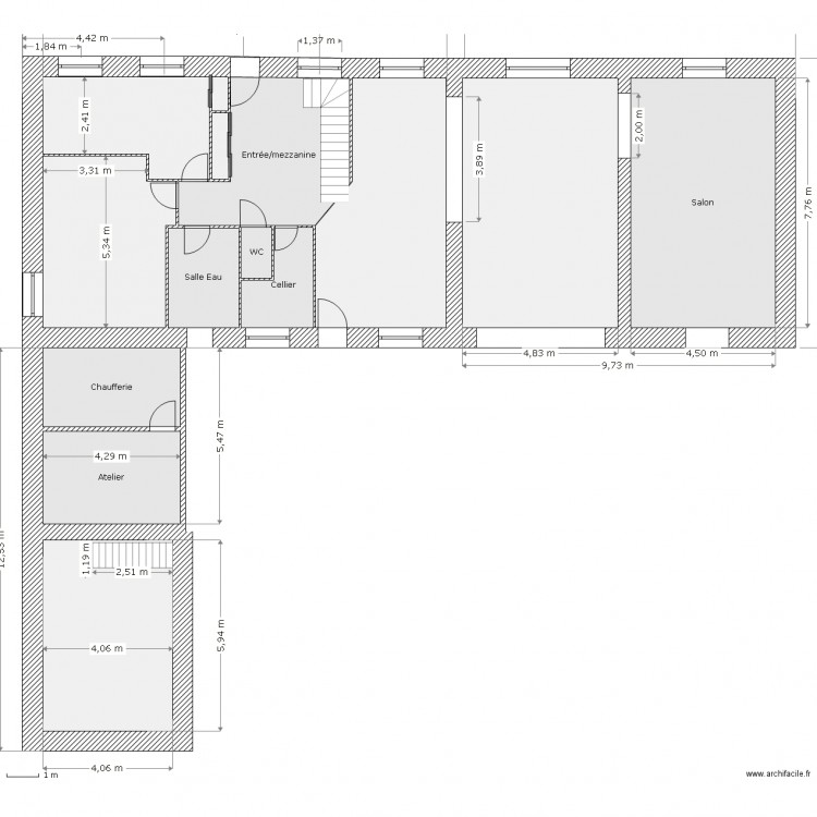 rdc version 4 juin. Plan de 0 pièce et 0 m2