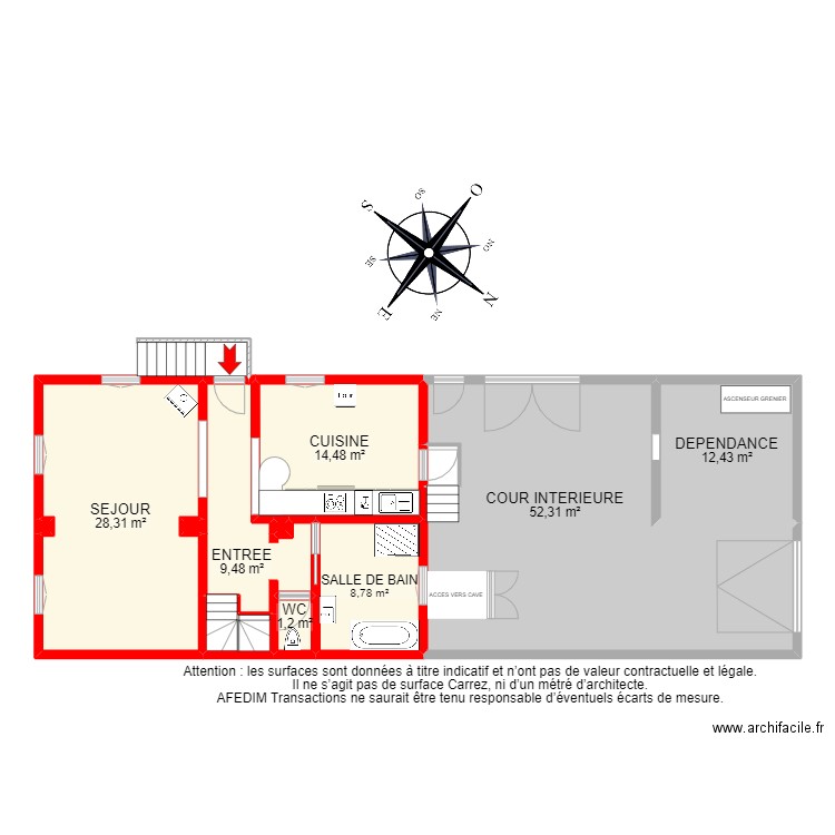 BI11076 - RDC. Plan de 0 pièce et 0 m2