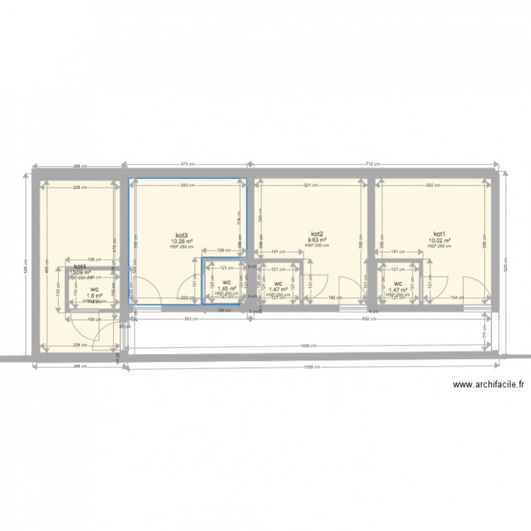 kots fac science Marrakech. Plan de 0 pièce et 0 m2