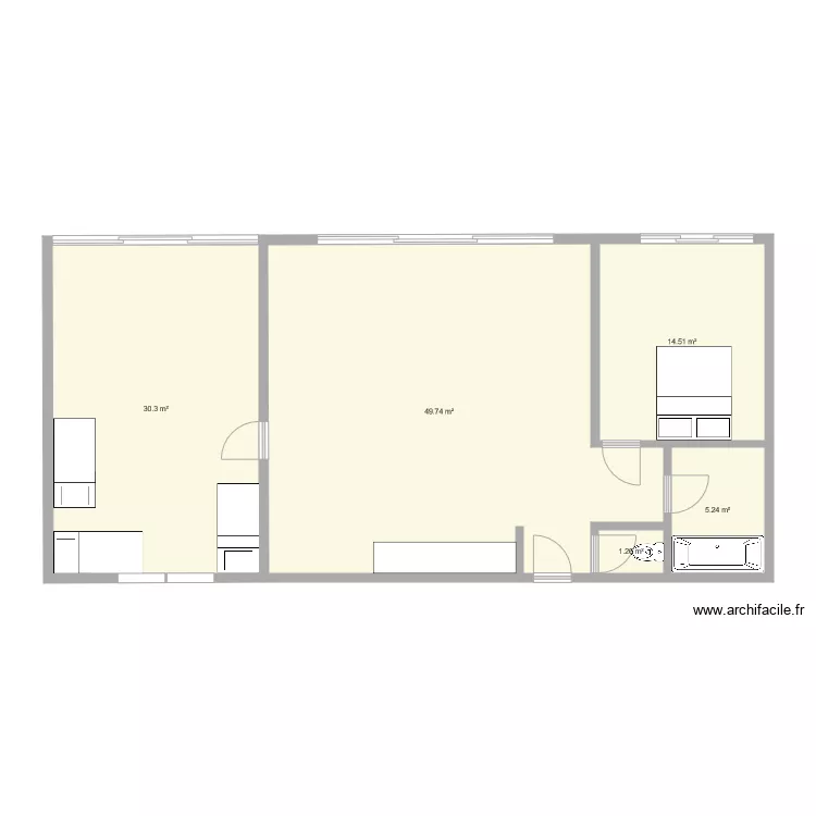 Maison ST MAYME. Plan de 