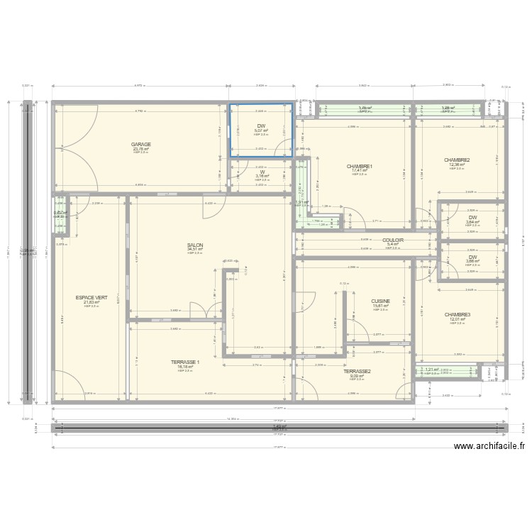 PAN YAPI2. Plan de 21 pièces et 193 m2