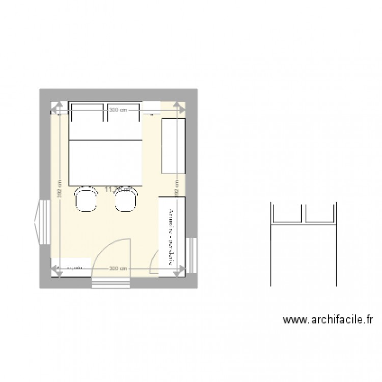 La picardie chambre parent . Plan de 0 pièce et 0 m2