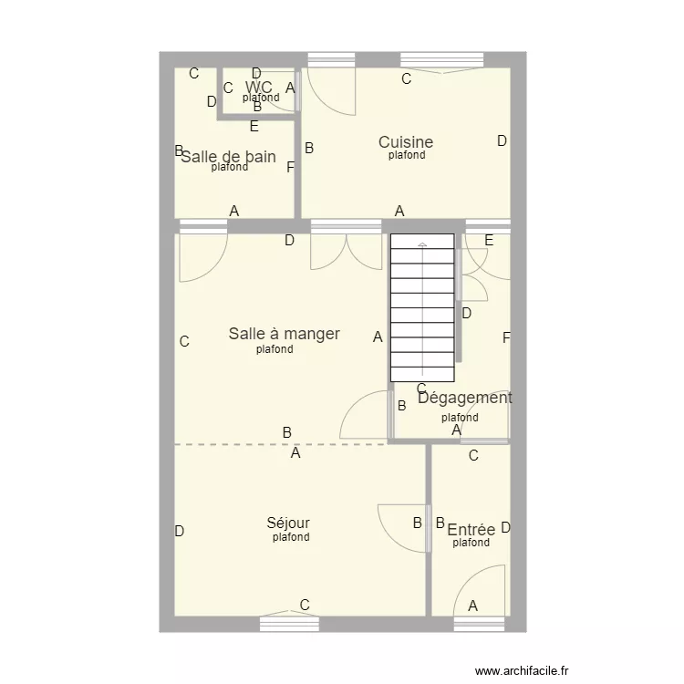 croquis BARA. Plan de 
