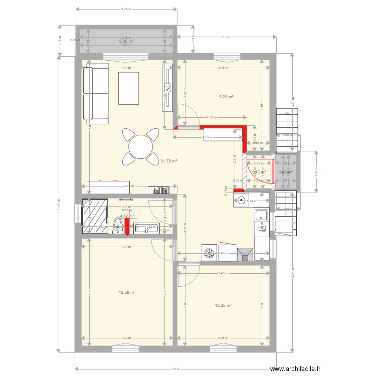Maison des potiers Version 6. Plan de 0 pièce et 0 m2