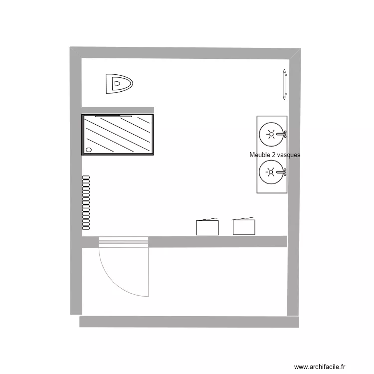 SDB 7m2 Buanderie 4m2. Plan de SDB 7m2 Buanderie 4m2. Plan de