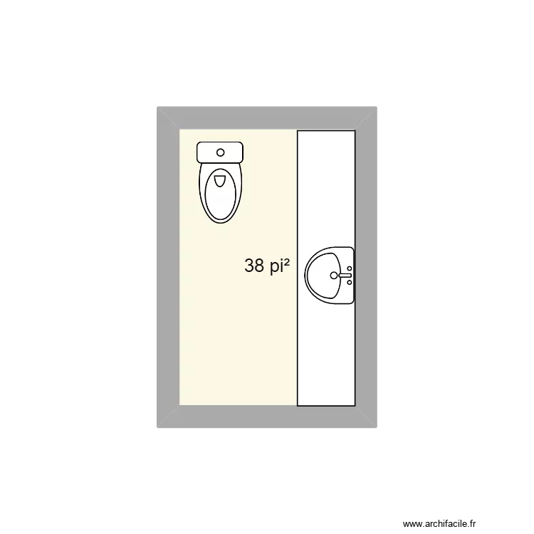 Salle de bain / banque. Plan de Salle de bain / banque. Plan de