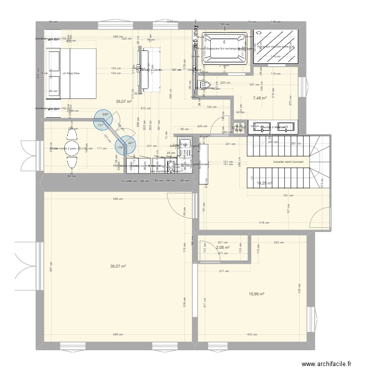 K ET N 2  nic mag rez new magaly. Plan de 8 pièces et 121 m2