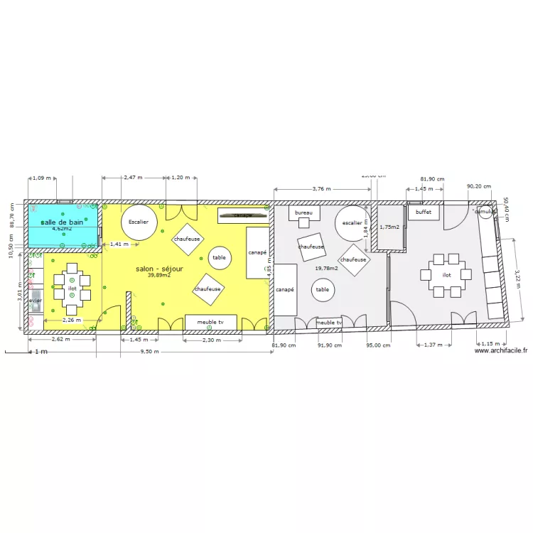 Elec Plans Cot&eacute;s RDC Maison Gauche . Plan de 