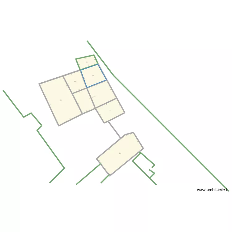 plan cadastre 114 le blanc &eacute;tude. Plan de 