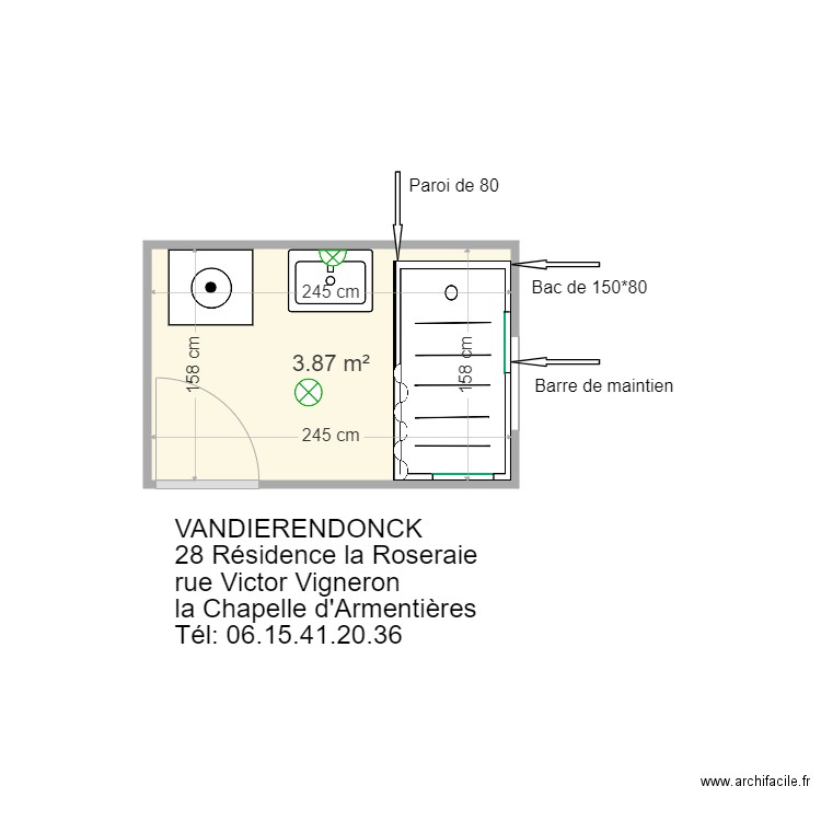 LMH VANDIERENDONCK La Chapelle d Armentières. Plan de 0 pièce et 0 m2