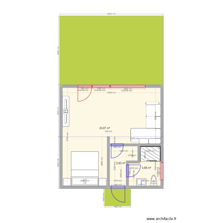 Юсупыч 2 Зеркально нов. Plan de 0 pièce et 0 m2