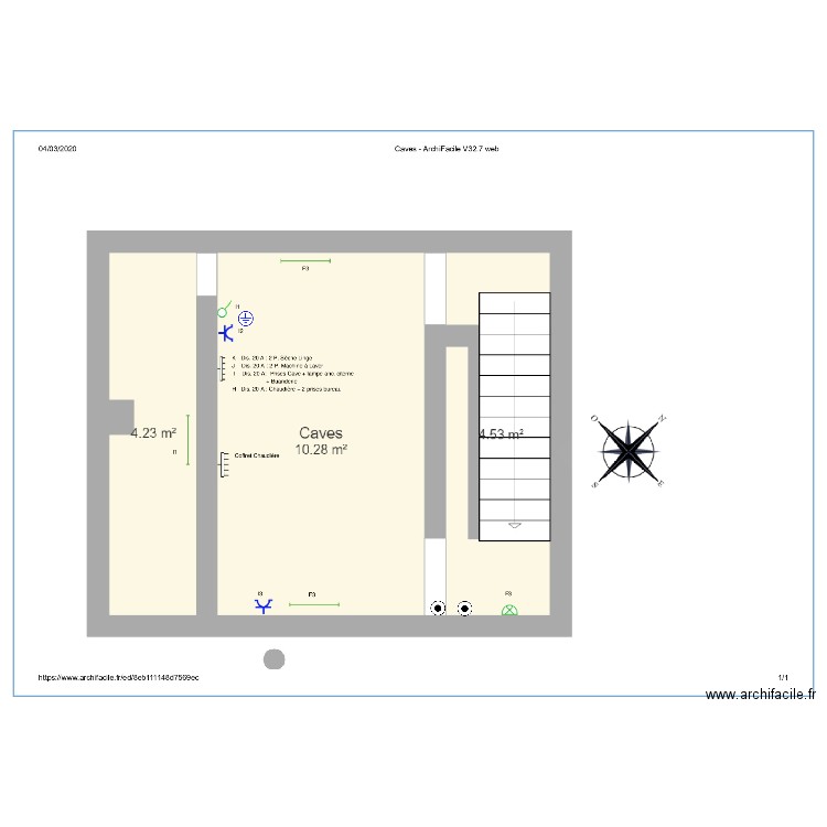 Maison - Caves. Plan de 0 pièce et 0 m2