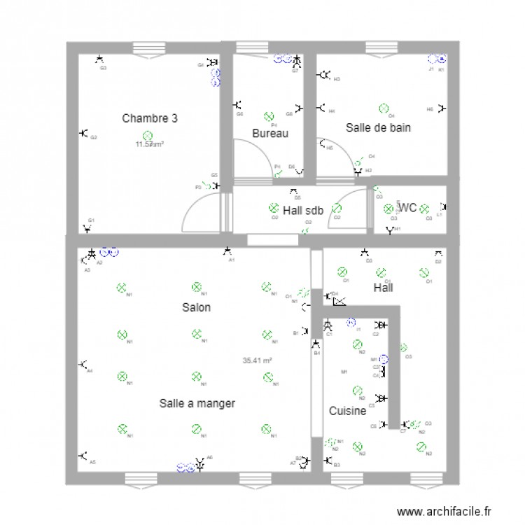 Tubize Elec2. Plan de 0 pièce et 0 m2