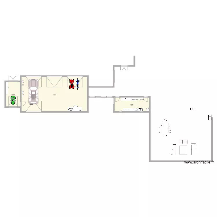 Maison 1. Plan de 