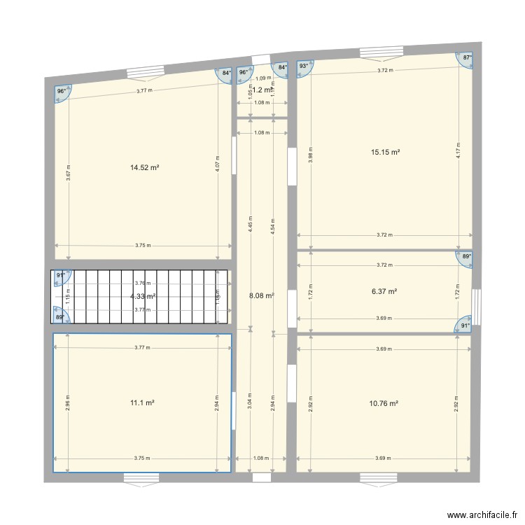 1er étage chambres Aimargues . Plan de 0 pièce et 0 m2